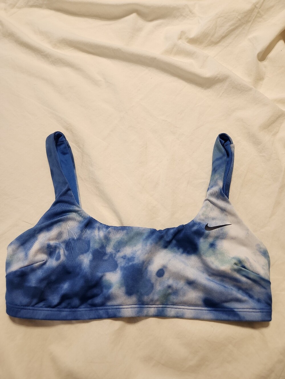 Nike Swim Sports Bra/Bralette Blue Tie Dye Size Small
